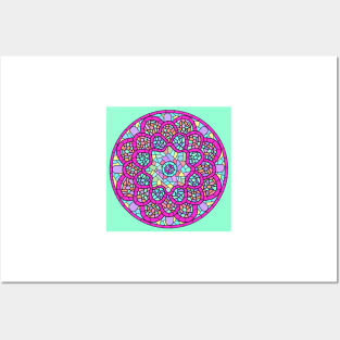 Circle Mandalas 94 (Style:3) Posters and Art